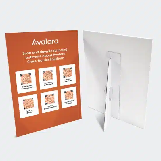 A6 Strut Card Printing