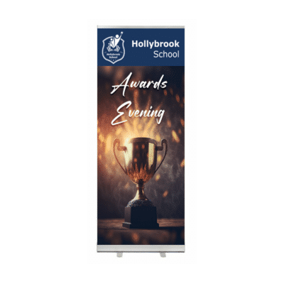 school awards roller banner design