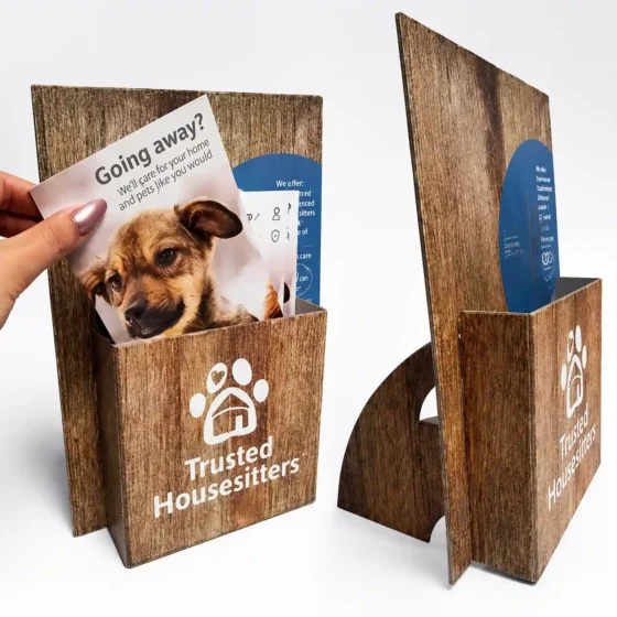 twist and lock leaflet dispenser