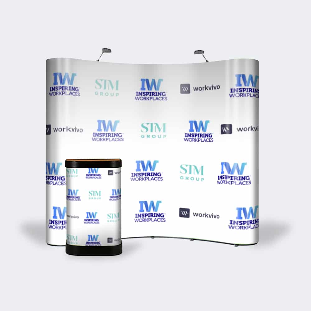 Curved Exhibition Stands | Free Delivery | Eazy Print