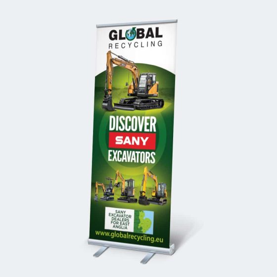 Budget Roller Banner Print Example