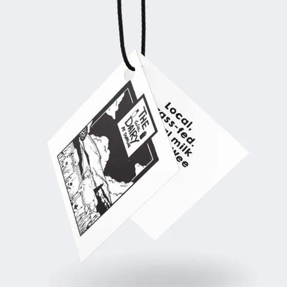 Folded Swing Tags