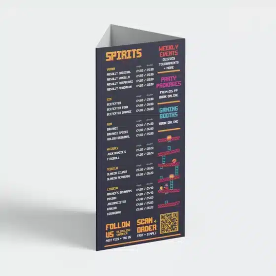 Menu Table Talkers