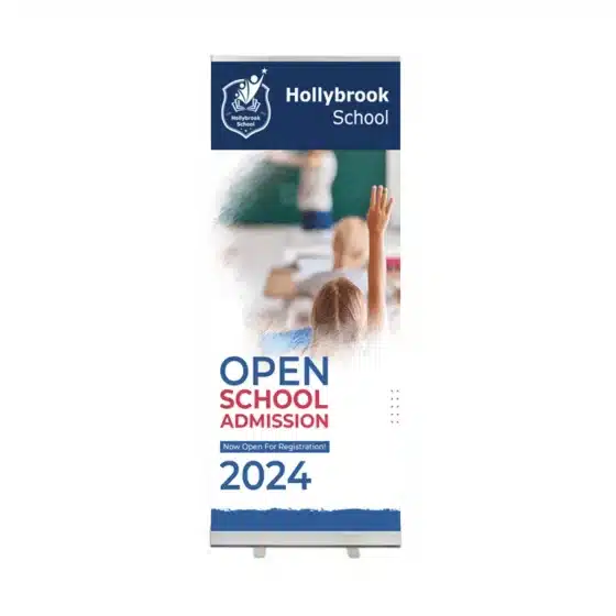 Open day roller banner design