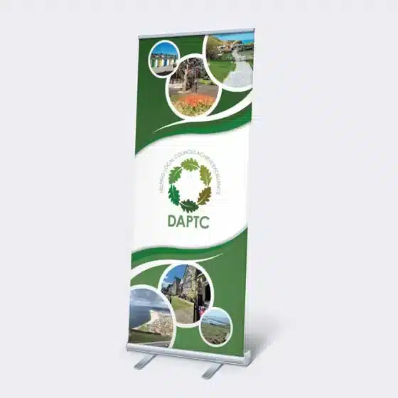 Next Day Budget Roller Banner Print Example
