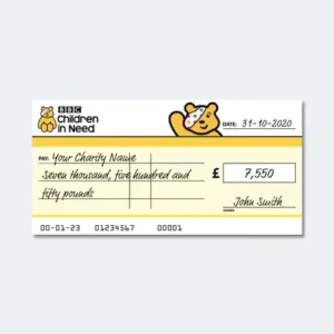Charity & Fundraising 1 Charity-Cheque