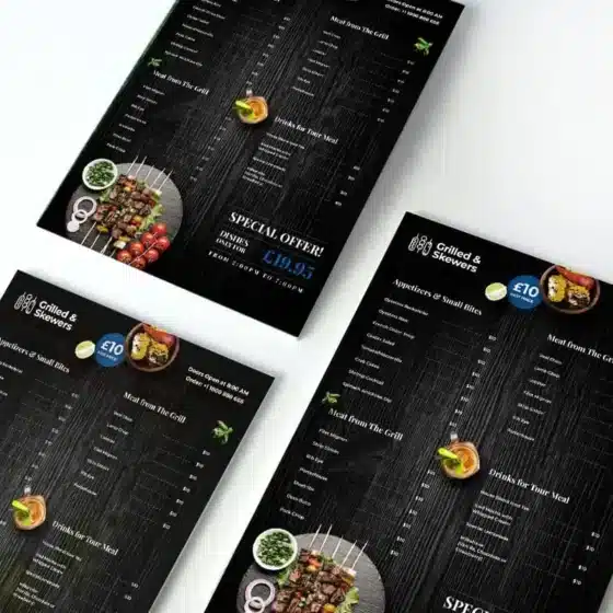 Foamex Menu Boards