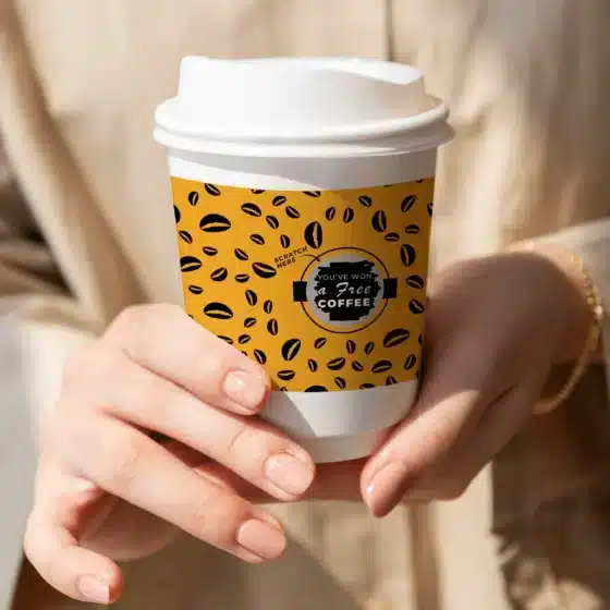 scratch to win cup sleeve
