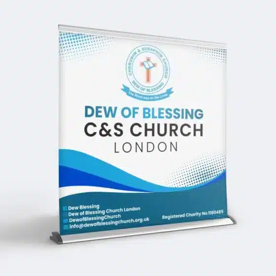 Print Example of Wide Premium Roller Banners