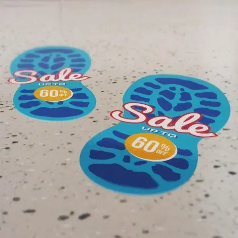 Exhibition Displays - CombiGrip Floor Stickers
