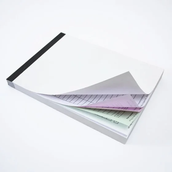 A5 NCR Pad printing - image of an NCR duplicate form pad