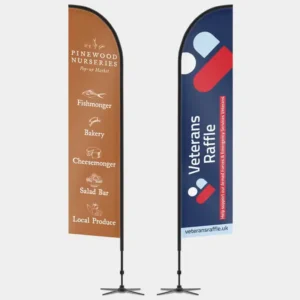 Charity & Fundraising 12 feather flag design