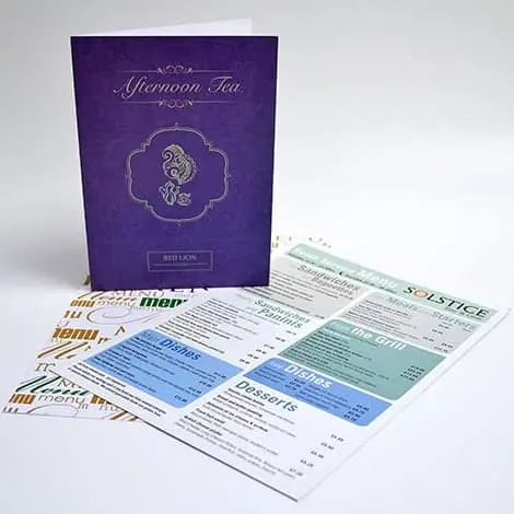 Drink menus